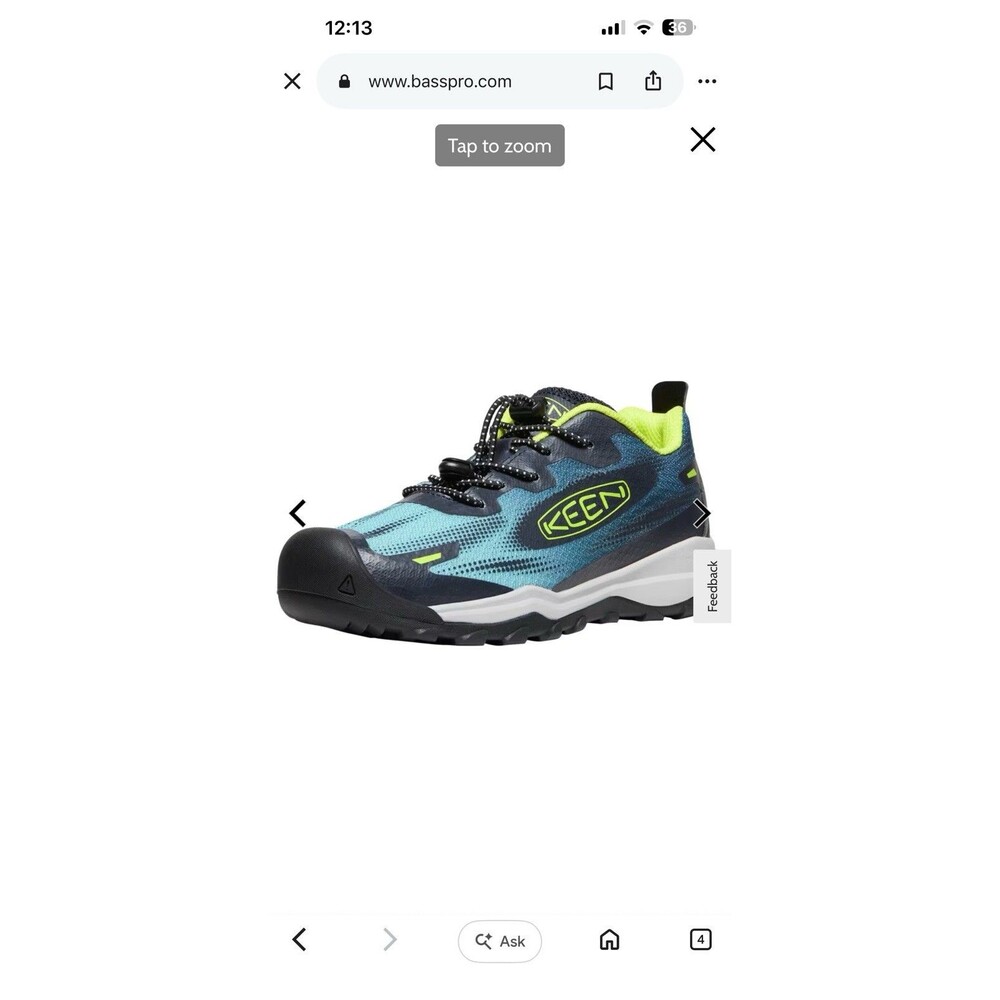 New  Keen Wanduro Speed Hiking Shoes Size 1 Y In Legion Blue/Evening Primrose